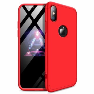 Etui na całą obudowę przód + tył do iPhone XS Max czerwony