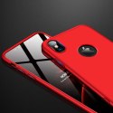 Etui na całą obudowę przód + tył do iPhone XS Max czerwony