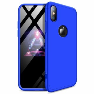 Etui na całą obudowę przód + tył do iPhone XS Max niebieski