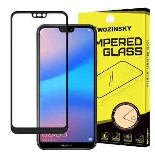 Szkło hartowane na cały ekran z ramką do Huawei P20 Lite czarny