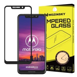 Szkło hartowane na cały ekran z ramką do Motorola One czarny