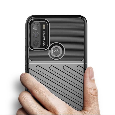 Etui Thunder Case elastyczne do Motorola Moto G50 czarny