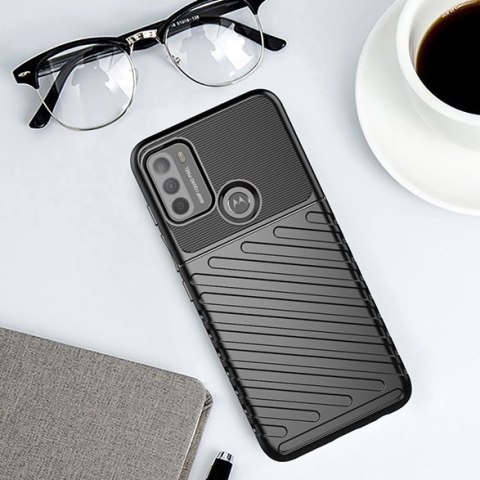 Etui Thunder Case elastyczne do Motorola Moto G50 czarny