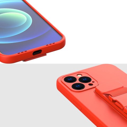 Rope case żelowe etui ze smyczą łańcuszkiem torebka smycz iPhone 11 Pro Max różowy