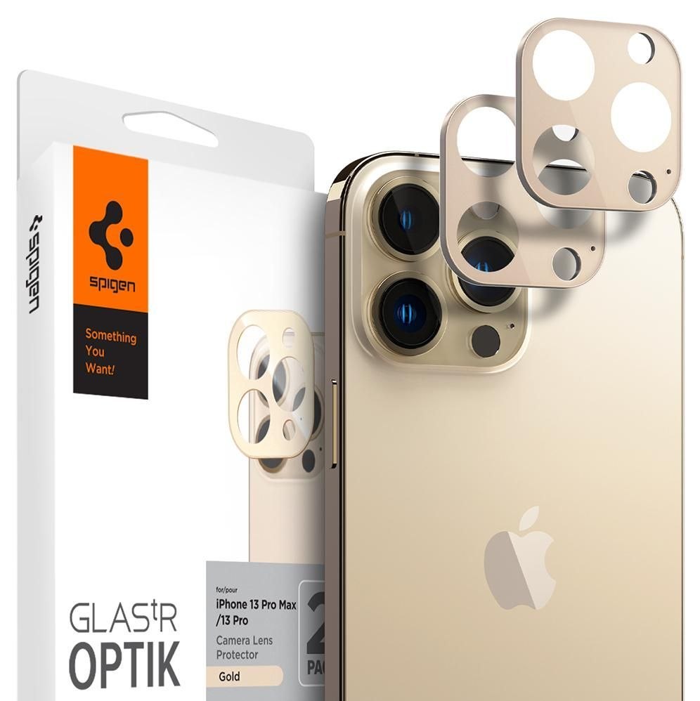 Osłona Aparatu Spigen Optik.tr 2x iPhone 13 Pro / 13 Pro Max Gold