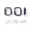 2x Nakładka Ringke Slim do Apple Watch 7 (41 mm) Clear & Metallic Blue
