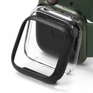 Nakładka Ringke Slim 2x do Apple Watch 7 (45 mm) Clear & Matte Black