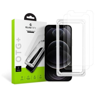 2x Szkło Hartowane Glastify Otg+ do iPhone 12 / 12 Pro