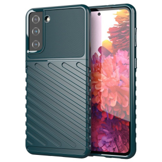 Etui Thunder Case Elastyczne Pancerne do Samsung Galaxy S21Plus 5G zielony