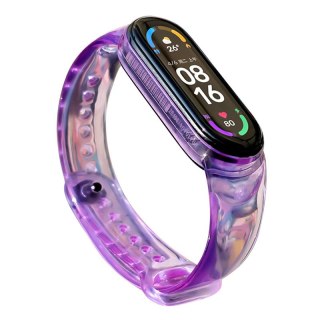 Silikonowa opaska pasek do Xiaomi Mi Band 4 / 3 fioletowy