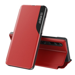 Etui Eco Leather View Case Z Klapką Do Xiaomi Mi 10 Pro / Xiaomi Mi 10 Czerwony