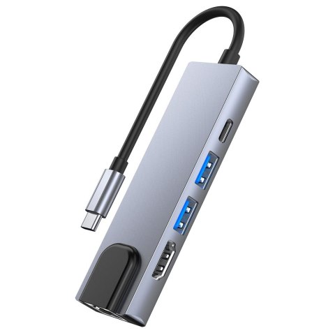 Adapter V3 5w1 do Laptopa Szary