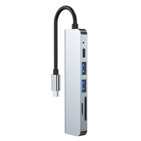 Adapter V4 6w1 do Laptopa Szary