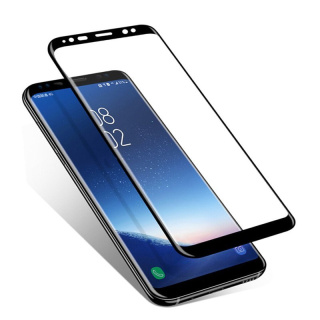 SAMSUNG GALAXY S9 PLUS Szkło Hartowane Cały Ekran Czarny