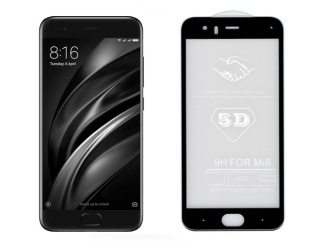 XIAOMI MI6 MI 6 Szkło Hartowane Klej Na CAŁY EKRAN 5D Klejone Po Całości