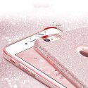 Błyszczące etui pokrowiec z brokatem do Samsung Galaxy J6 2018 czerwony
