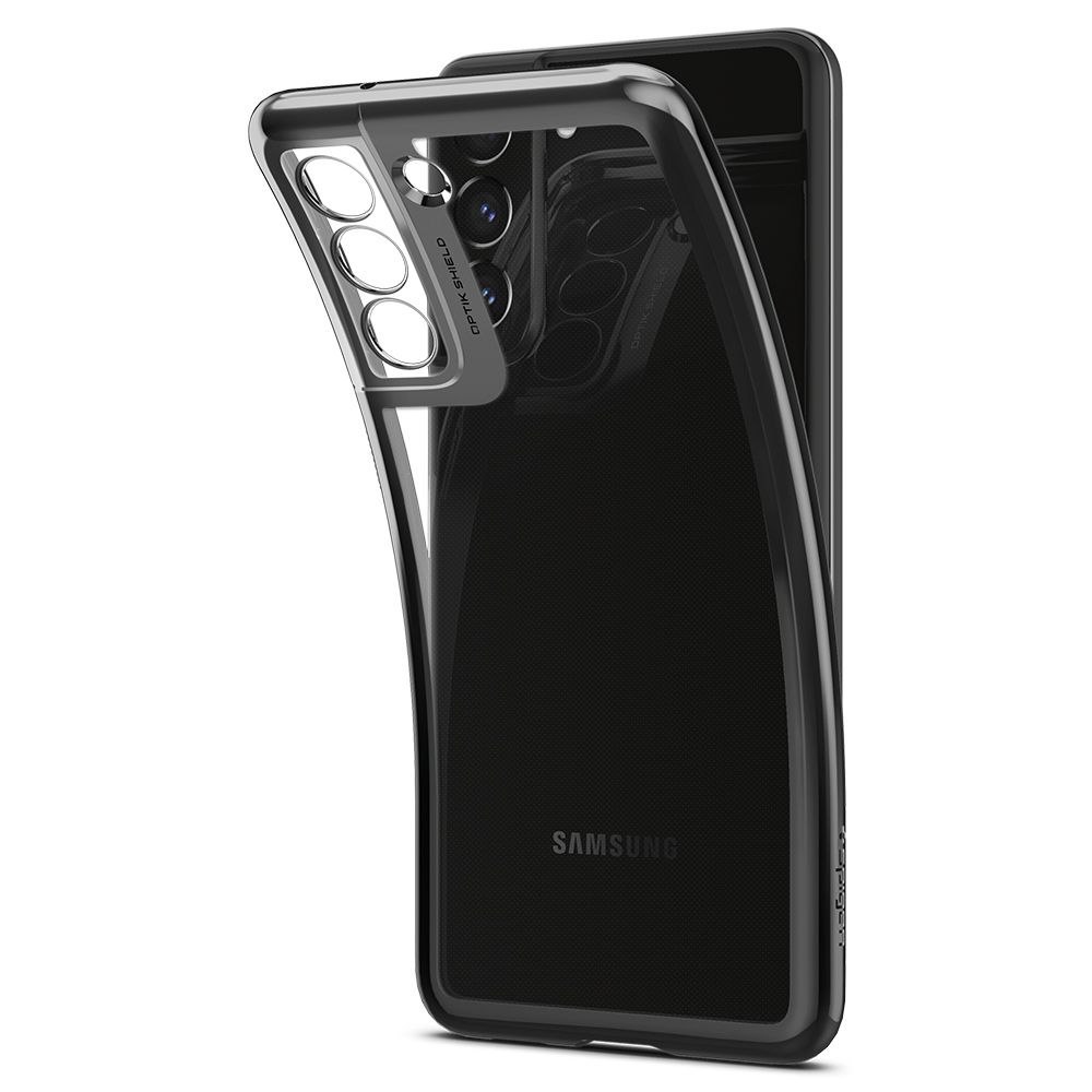 Etui Spigen Optik Crystal do Samsung Galaxy S21 Fe Chrome Grey