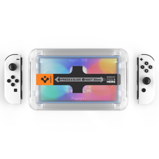 2x Szkło Hartowane Spigen Glas Ez Fit do Nintendo Switch Oled