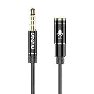 Kabel przewód przedłużacz AUX do słuchawek z mikrofonem 3,5 mm mini jack