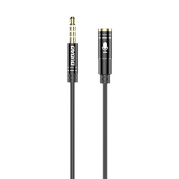 Kabel przewód przedłużacz AUX do słuchawek z mikrofonem 3,5 mm mini jack