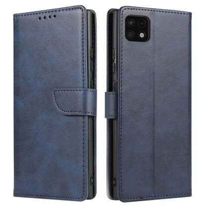 Etui Pokrowiec z Klapką Braders Case do Samsung Galaxy A22 4G niebieski