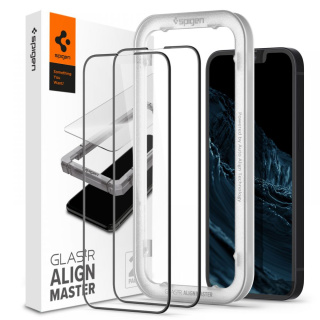 2x Szkło Hartowane Spigen Alm Glass Fc do iPhone 13 / 13 Pro Black