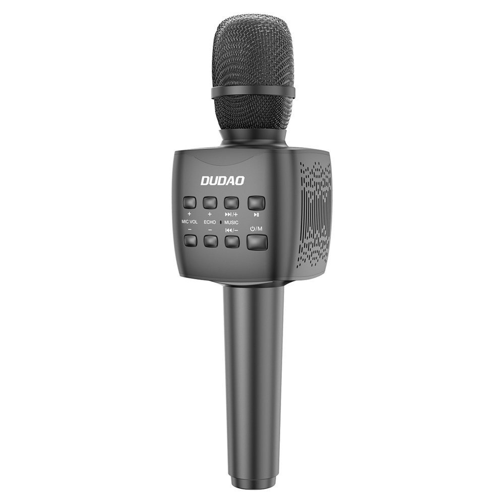 Bezprzewodowy mikrofon do karaoke Bluetooth 5.0 Dudao czarny