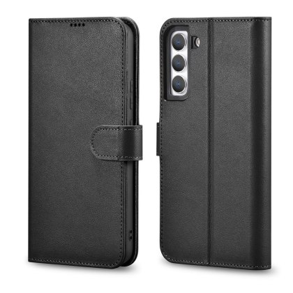 Etui ICarer Haitang Leather Wallet Case do Samsung Galaxy S22 Plus czarny