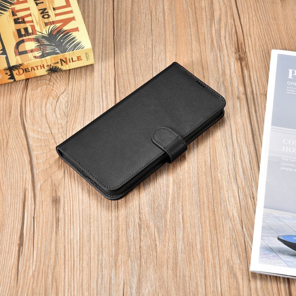 Etui ICarer Haitang Leather Wallet Case do Samsung Galaxy S22 Plus czarny