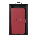 Etui ICarer Haitang Leather Wallet Case do Samsung Galaxy S22 Plus czerwony