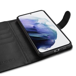 Etui ICarer Haitang Leather Wallet Case do Samsung Galaxy S22 czarny