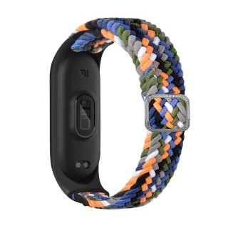 Opaska Strap Fabric do Xiaomi Mi Band 7 / 6 / 5 / 4 / 3 pleciony materiałowy wielokolorowy