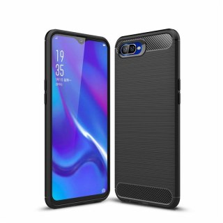 Elastyczne etui Carbon Case do Oppo RX17 Neo czarny