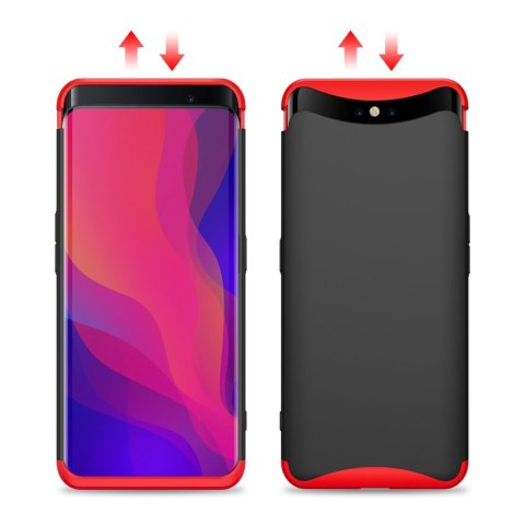 Etui na całą obudowę przód + tył do Oppo Find X czarny