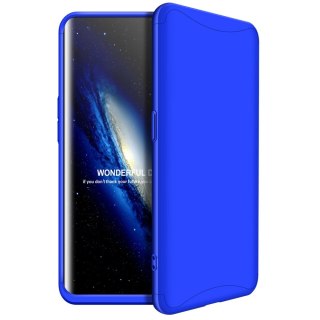 Etui na całą obudowę przód + tył do Oppo Find X niebieski