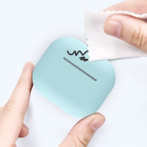 Etui do AirPods 2 / AirPods 1 silikonowy miękki pokrowiec na słuchawki biały (case C)