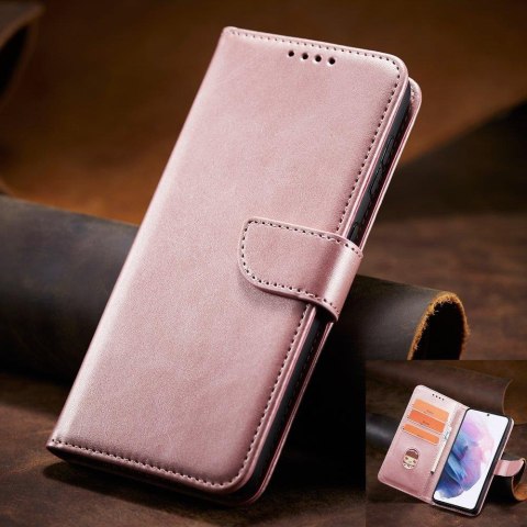 Etui z Klapką Magnet Case do Samsung Galaxy S22 Plus różowy