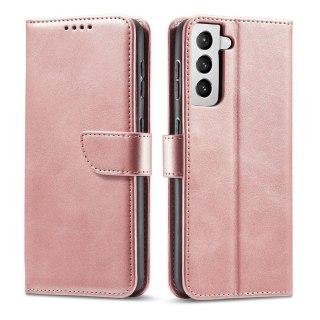 Etui z Klapką Magnet Case do Samsung Galaxy S22 Ultra różowy