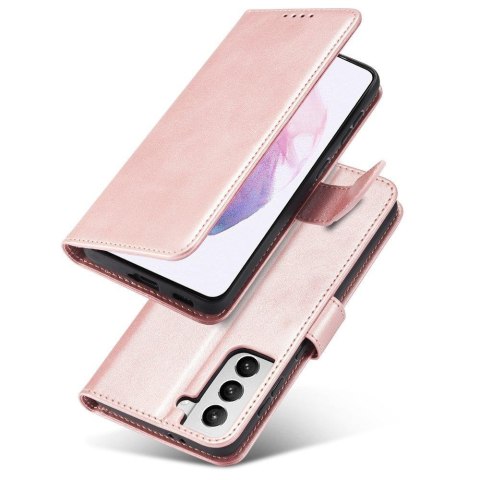 Etui z Klapką Magnet Case do Samsung Galaxy S22 Ultra różowy