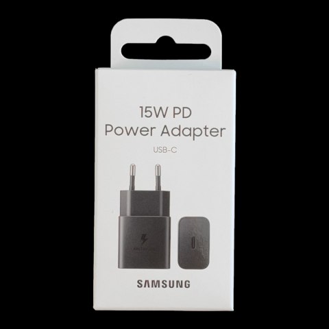 Samsung ładowarka sieciowa USB Typ C 15W PD AFC czarny (EP-T1510NBEGEU)