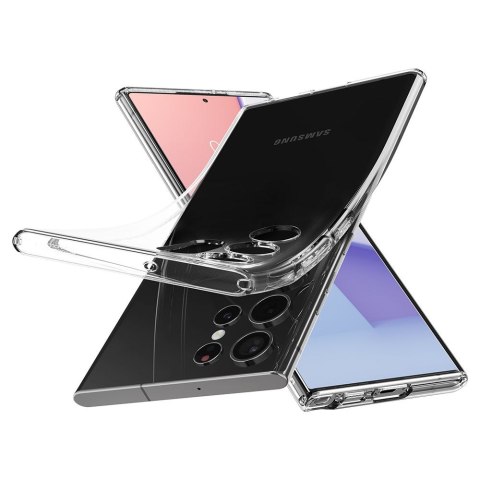 Etui Braders Spigen Liquid Crystal do Galaxy S22 Ultra Crystal Clear