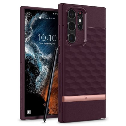 Etui Caseology Parallax do Galaxy S22 Ultra Burgundy