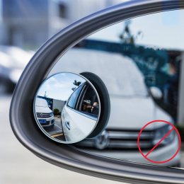 2x Dodatkowe Samochodowe Lusterko Boczne Wypukłe Martwe Pole Punkt Czarny Baseus Full-view Blind-spot Mirror