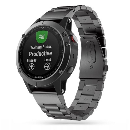Bransoleta Stainless do Garmin Fenix 3 / 5X / 3HR / 5X Plus / 6X / 6X Pro / 7X Black