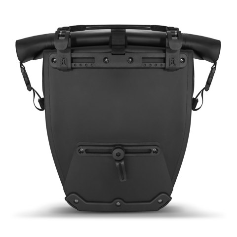 Wozinsky wodoodporna torba rowerowa sakwa na bagażnik 25l 2w1 czarny (WBB24BK)