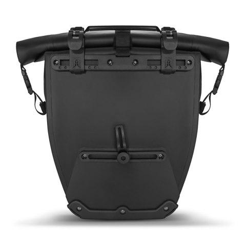 Wozinsky wodoodporna torba rowerowa sakwa na bagażnik 25l 2w1 czarny (WBB24BK)