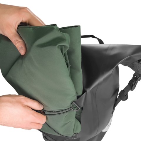 Wozinsky wodoodporna torba rowerowa sakwa na bagażnik 25l 2w1 czarny (WBB24BK)