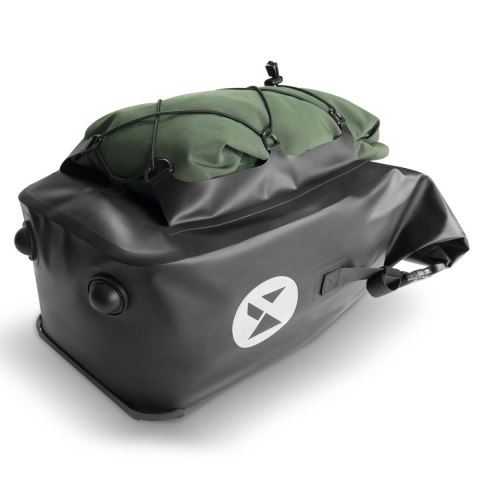 Wozinsky wodoodporna torba rowerowa sakwa na bagażnik 25l 2w1 czarny (WBB24BK)