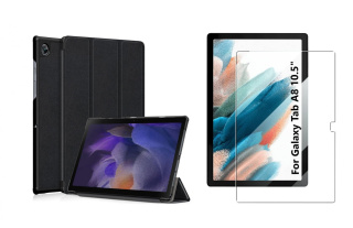 Etui z Klapką Smartcase + Szkło Ochronne do Galaxy Tab A8 10.5