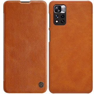 Etui Nillkin Qin do Xiaomi Poco X4 Pro 5G brązowy